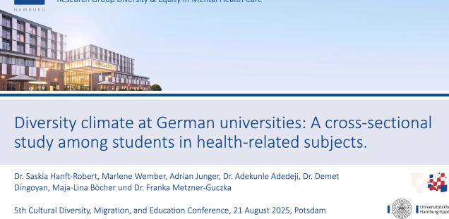 Diversity climate at German universities: A cross-sectional study among students in health-related subjects