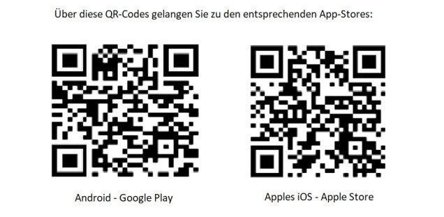 QR-Codes für die App Hallo Baum