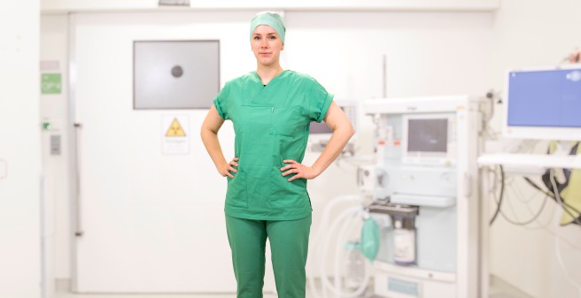 Anästhesietechnische Assistentin im OP