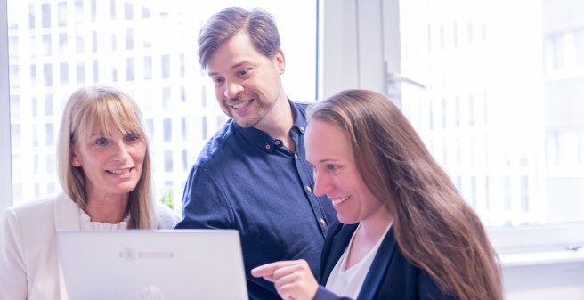 Besprechung des Teams Führung und Karriere