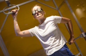 Person in der Ganzhautelektronenbestrahlung