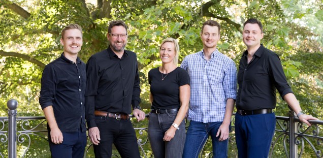 Teamfoto (v.l.): Hannes Gogoll, Jan-Hendrik Friedrichs, Svenja Eckert, Johannes Ebeling, Sascha Kruse-Endres