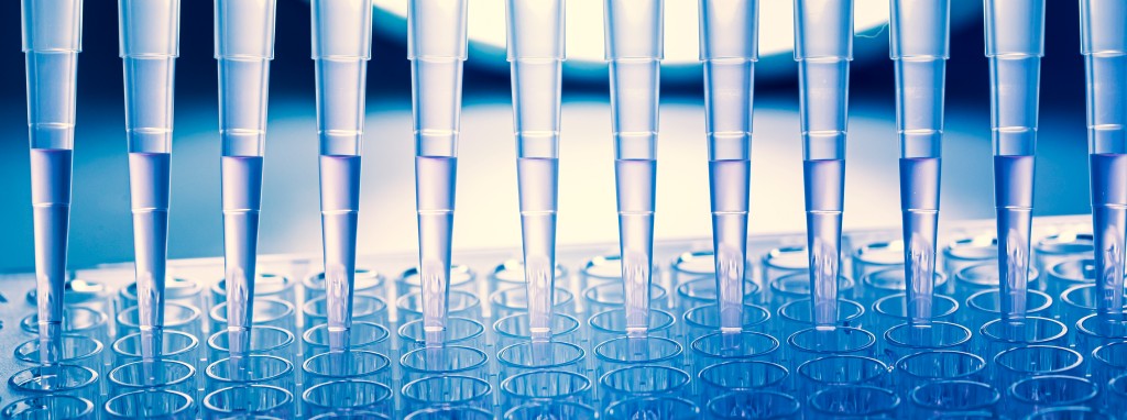 Ansicht einer Pipettierung