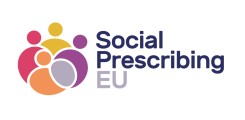 Logo mit 4 Personen und dem Schriftzug Social Prescribing EU