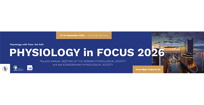 Banner für den Physiologenkongress in Hamburg 2026