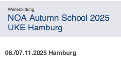 NOA Autumn School