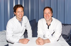 Michael Boettcher (links) und Robert Bergholz (rechts) beim Interview
