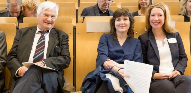 Em.Dekan Prof. Dr. Dr. Uwe Koch-Gromus, Prof. Dr. Sarah Hohmann, PD Dr. Kerstin Paschke