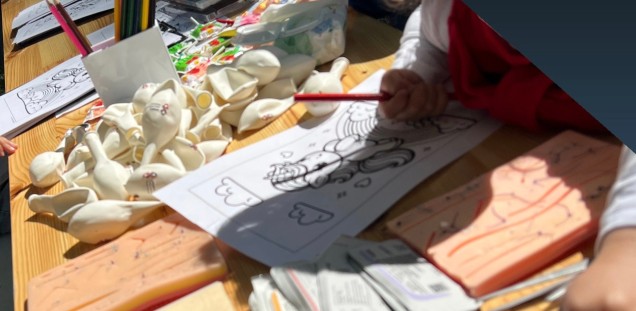 Nähen auf Kunsthaut mit den ganz Kleinen 