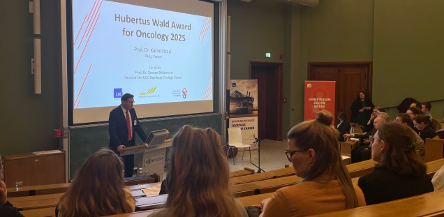 Laudatio von Prof. Dr. Carsten Bokemeyer, Direktor des Hubertus Wald Tumorzentrums - UCC Hamburg