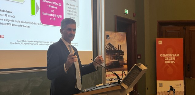Vortrag des Preisträgers Prof. Dr. Karim Fizazi zur verbesserten Behandlung von Keimzelltumoren des Hodens