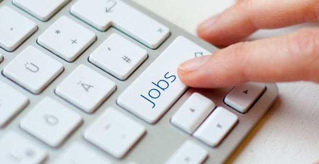 Tastatur mit Bezeichnung Jjobs"