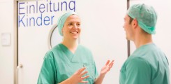 Anästhesie-Pflegerinnen tauschen sich aus